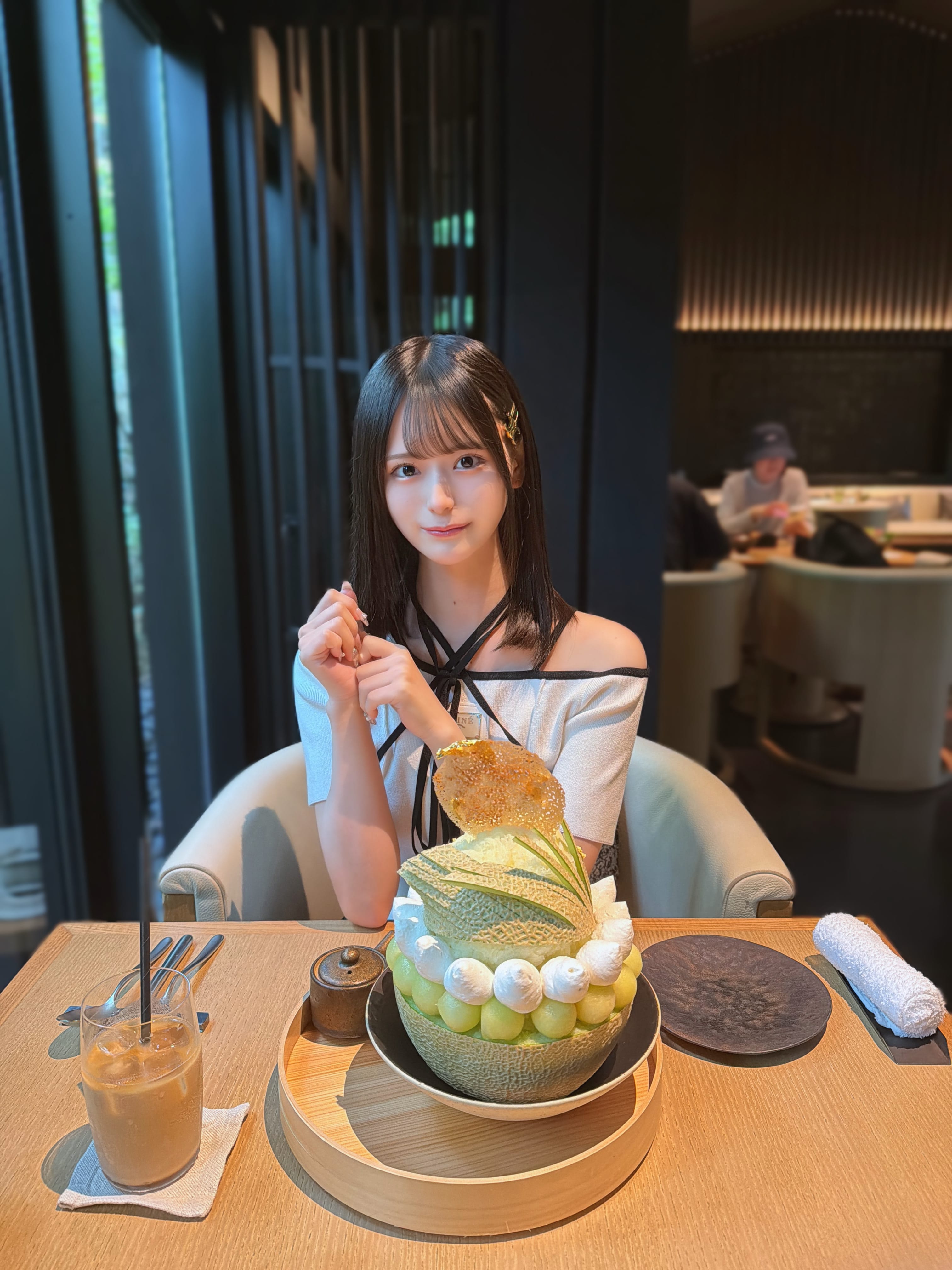 メロンかき氷